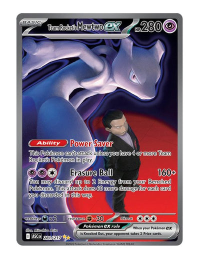 Team Rocket's Mewtwo ex #281/217 - Ascended Heroes