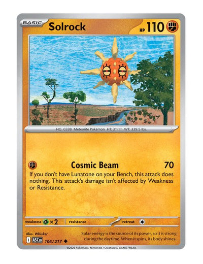 Solrock #106/217 - Ascended Heroes