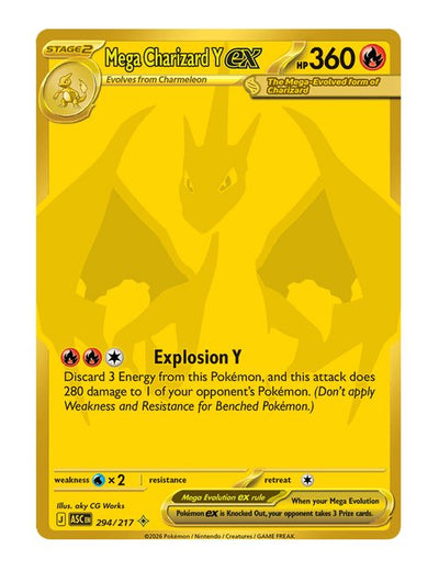 Mega Charizard Y ex #294/217 - Ascended Heroes