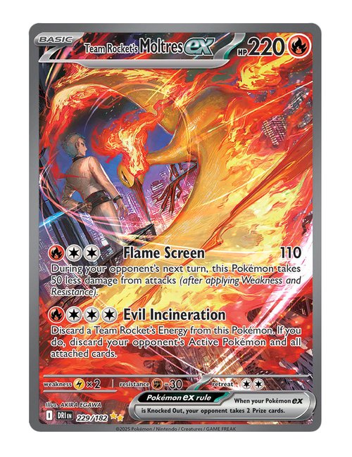Team Rocket's Moltres ex #229/140 - Destined Rivals