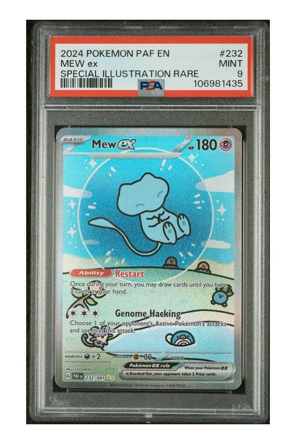 Mew ex #232/091 - Paldean Fates (PSA 9)
