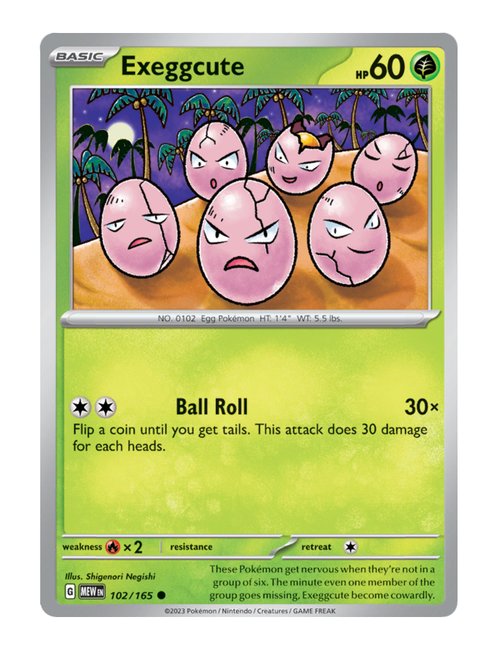 Exeggcute #102/165 - 151