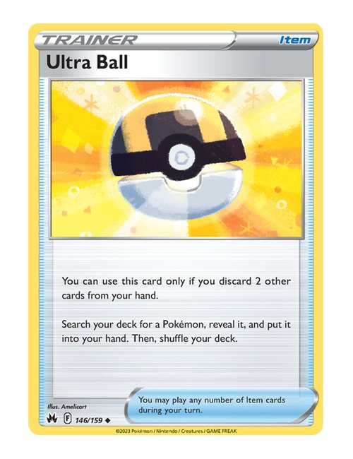 Ultra Ball #146/160 - Crown Zenith