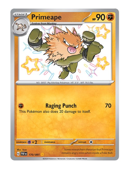 Primeape #170/091 - Paldean Fates