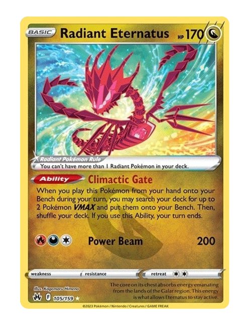 Radiant Eternatus #105/160 - Crown Zenith