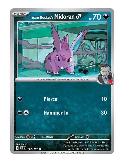 Team Rocket's Nidoran♂ #117/182 - Destined Rivals