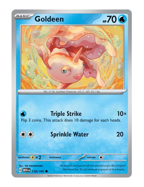 Goldeen #118/165 Reverse Holo - 151