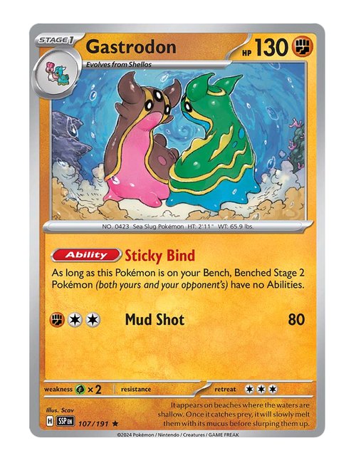 Gastrodon #107/191 - Surging Sparks