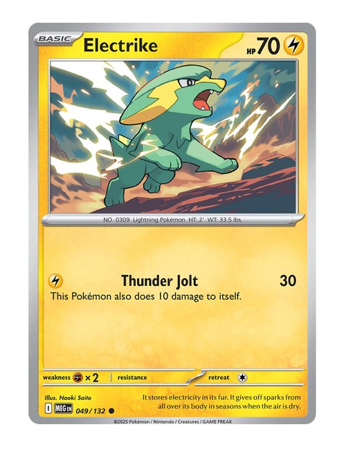 Electrike #049/132 Reverse Holo - Mega Evolution