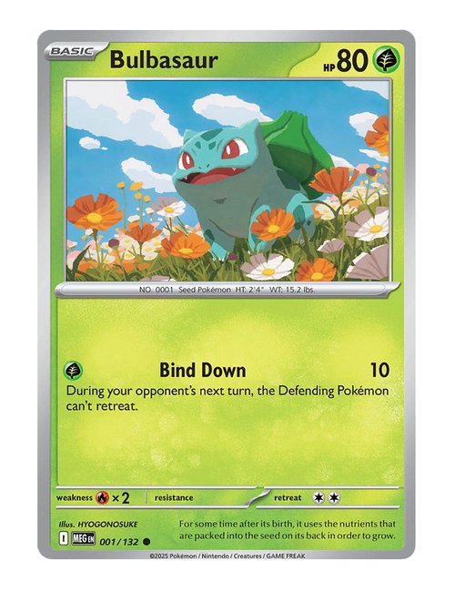 Bulbasaur #001/175 Reverse Holo - Mega Evolution