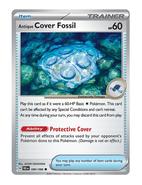 Antique Cover Fossil [Pokeball] #080/130 - Black Bolt