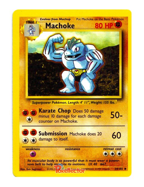 Machoke #34/102 - Base Set