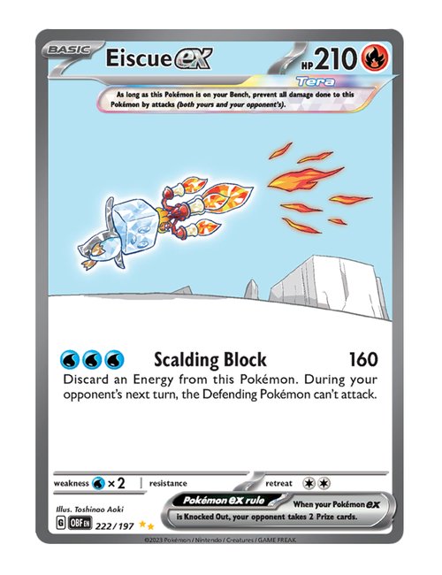 Eiscue ex #222/197 - Obsidian Flames