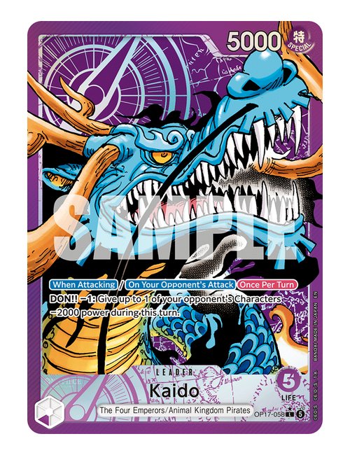 Kaido OP17-058 Alternate Art - One Piece World's Strongest Warriors