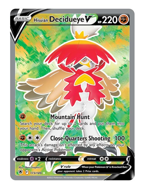 Hisuian Decidueye V #173/189 - Astral Radiance