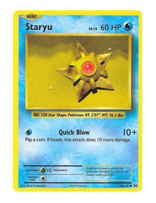 Staryu #30/108 - Evolutions