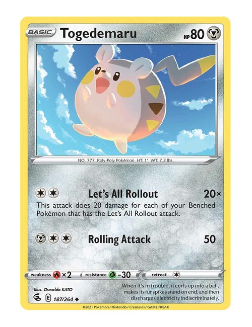 Togedemaru #187/264 - Fusion Strike