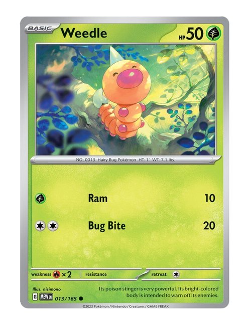 Weedle #013/165 - 151