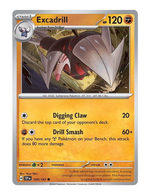 Excadrill #109/191 - Surging Sparks