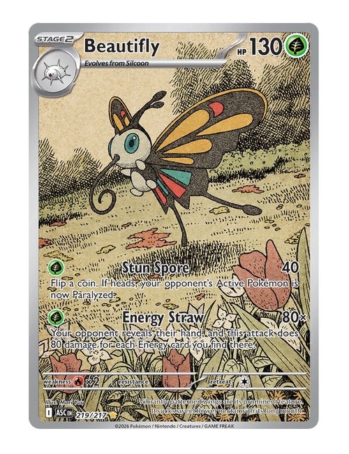 Beautifly #219/217 - Ascended Heroes