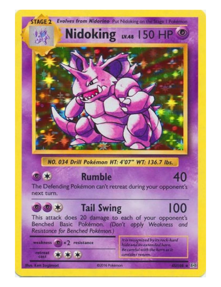 Nidoking (Holo) - 45/108 -  Evolutions