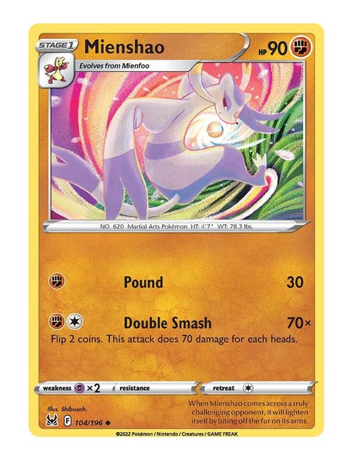Mienshao #104/196 - Lost Origin