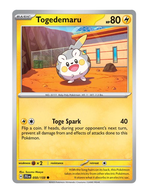Togedemaru #50/159 Reverse Holo - Journey Together