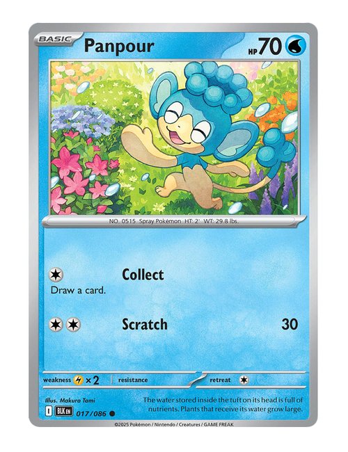 Panpour [Pokeball] #017/130 - Black Bolt