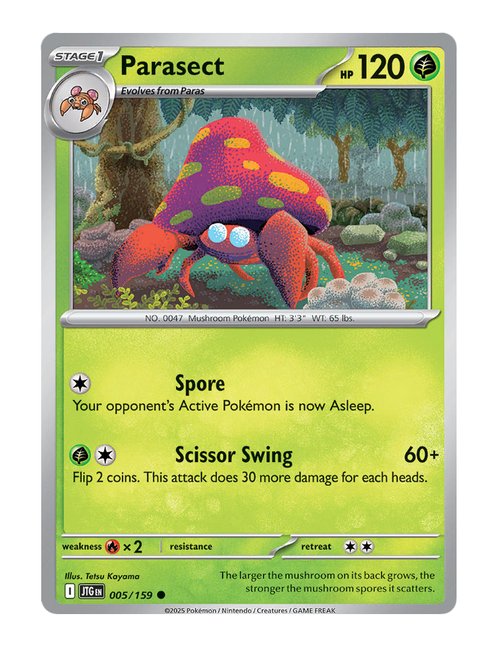 Parasect #5/159 Reverse Holo - Journey Together