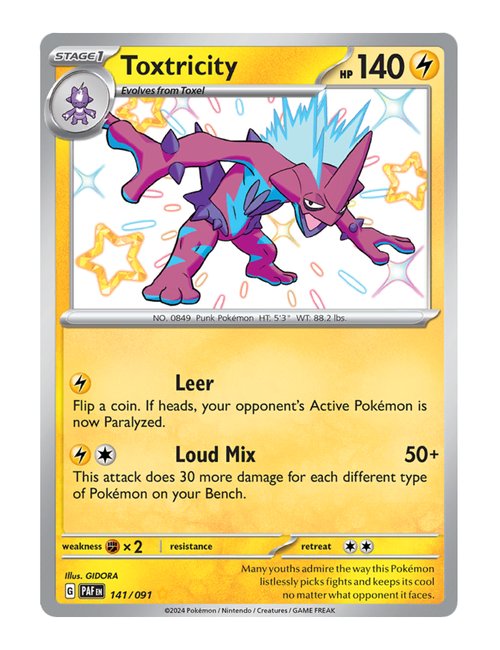 Toxtricity #141/091 - Paldean Fates