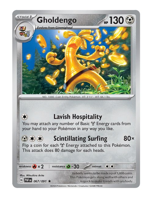 Gholdengo #067/091 Reverse Holo - Paldean Fates