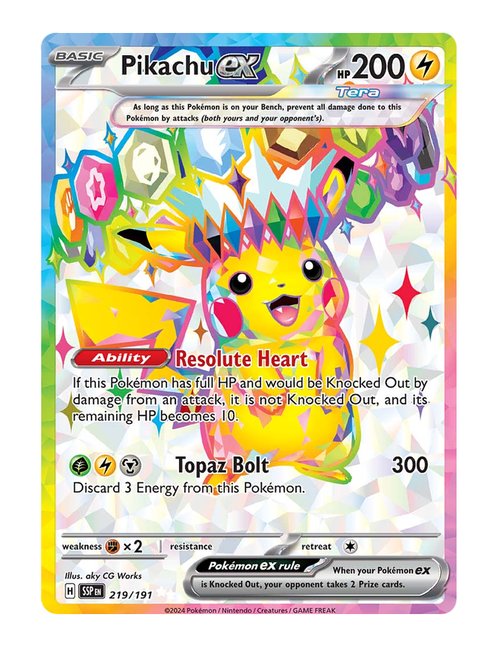 Pikachu ex #219/191 - Surging Sparks