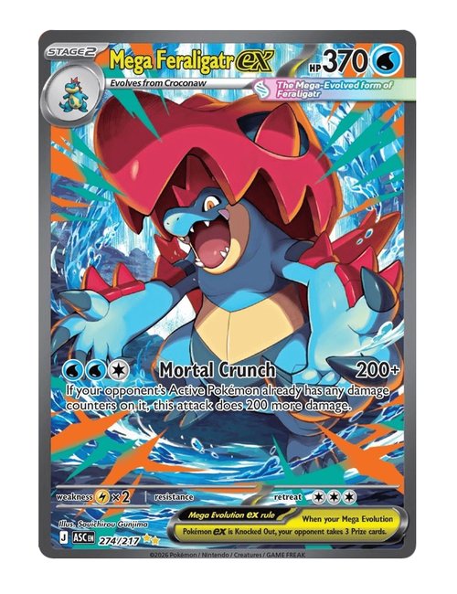 Mega Feraligatr ex #274/217 - Ascended Heroes