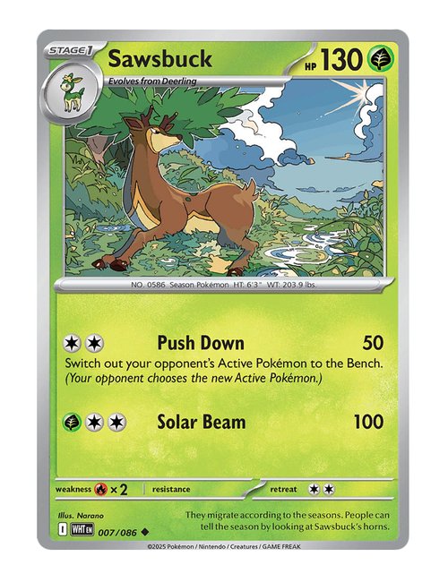 Sawsbuck #7/130 - White Flare