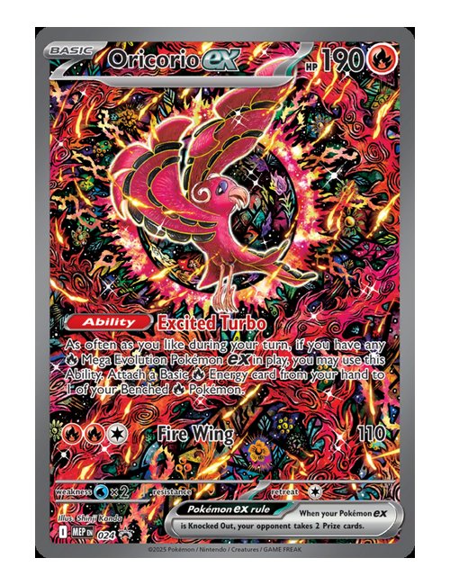 Oricorio ex #024 - Mega Evolution Black Star Promos