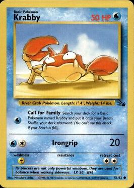 Krabby #51/062 -   Fossil