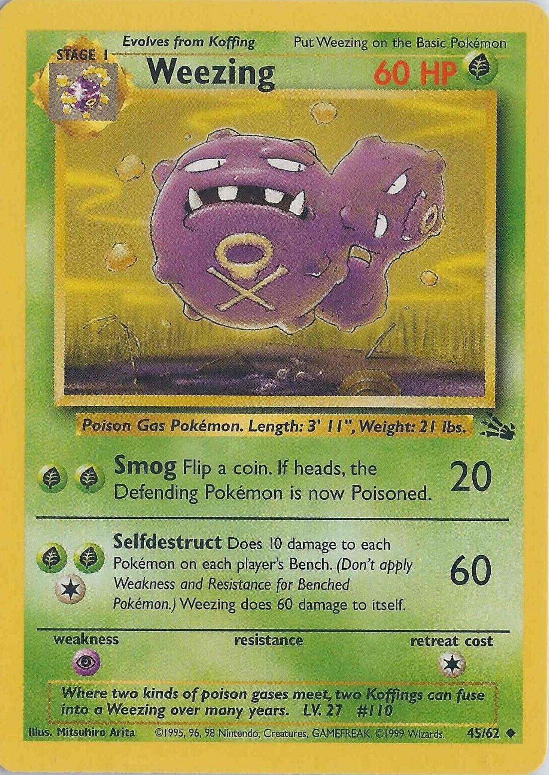 Weezing #45/062 - Fossil