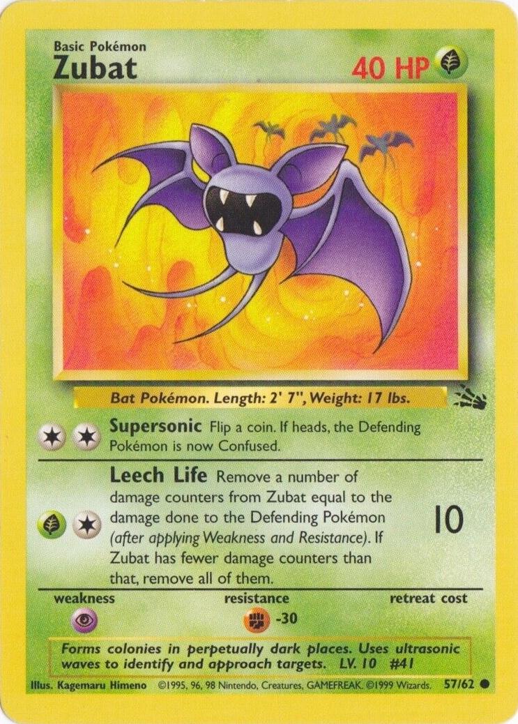 Zubat #57/062 - Fossil