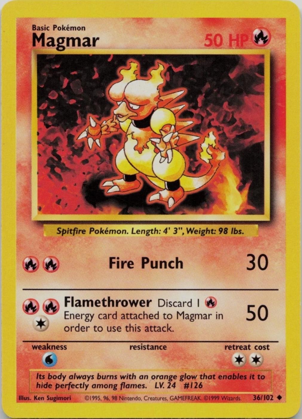 Magmar #36/102 - Base Set