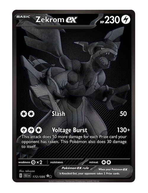 Zekrom ex #172/130 - Black Bolt