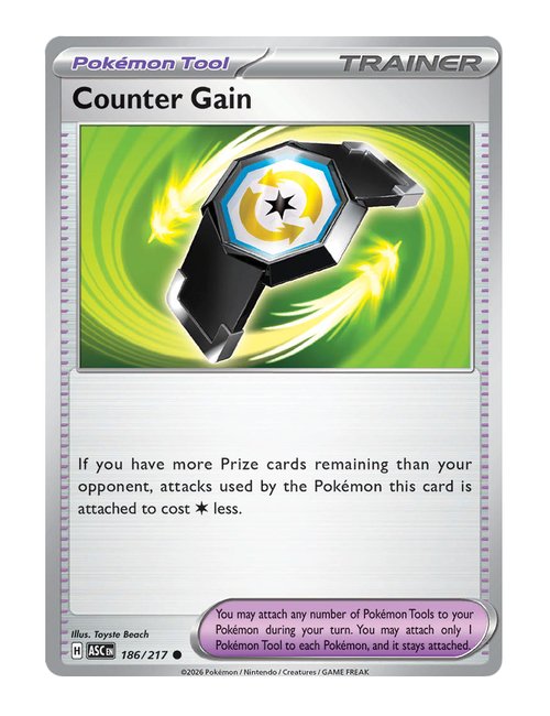 Counter Gain #186/217 Reverse Holo - Ascended Heroes