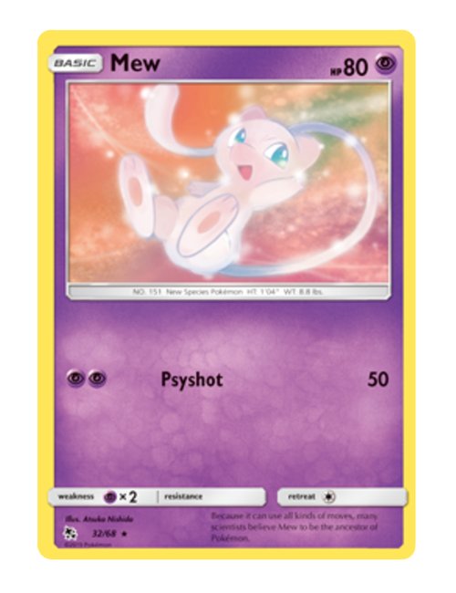 Mew #032/069 - Hidden Fates