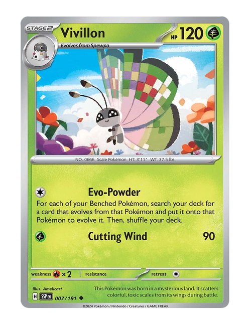 Vivillon #7/191 - Surging Sparks