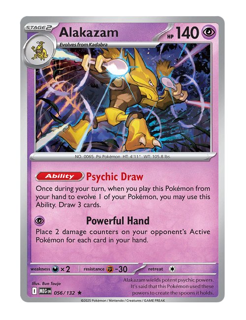Alakazam #056/175 Holo - Mega Evolution