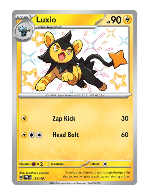 Luxio #136/091 - Paldean Fates