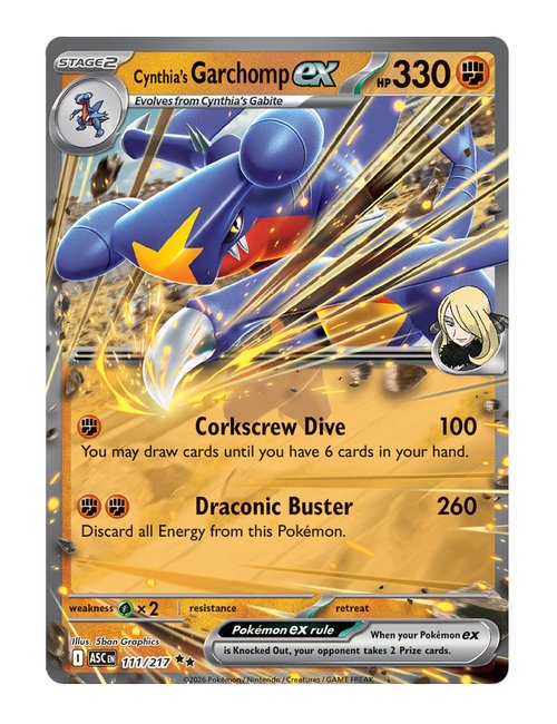 Cynthia's Garchomp ex #111/217 - Ascended Heroes