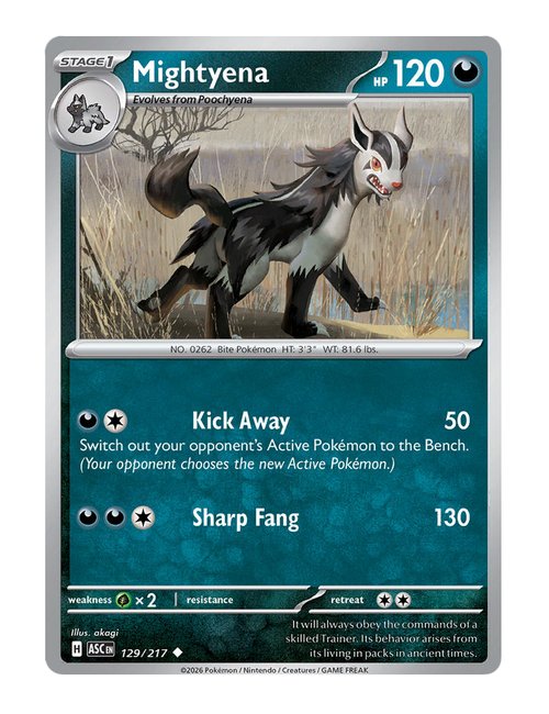Mightyena #129/217 - Ascended Heroes
