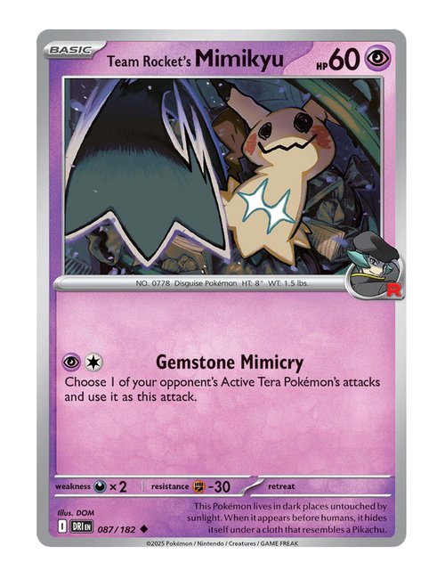 Team Rocket's Mimikyu #087/182 - Destined Rivals