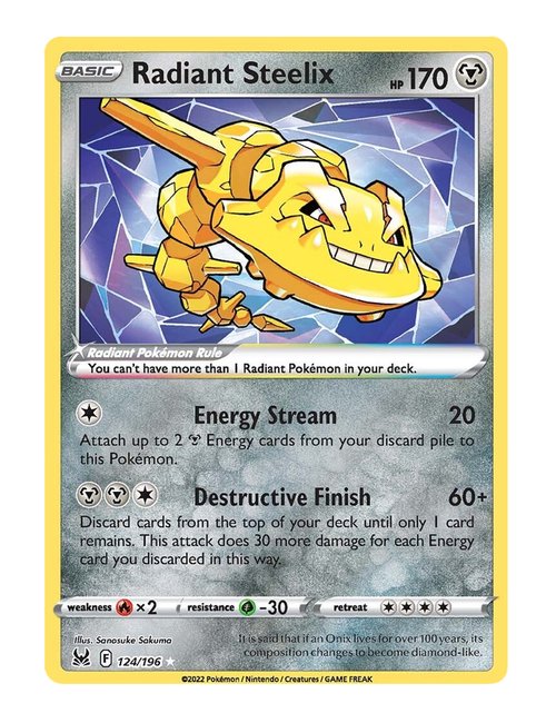 Radiant Steelix #124/196 - Lost Origin