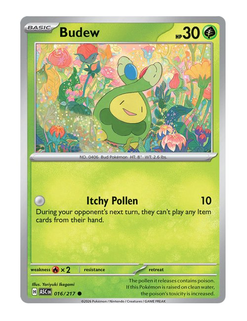 Budew #016/217 Reverse Holo - Ascended Heroes